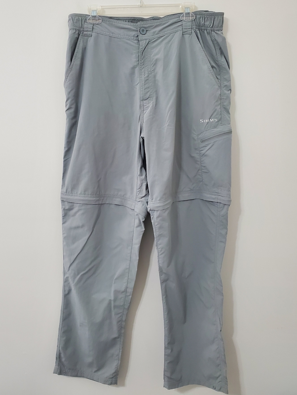 Simms Guide Series Convertible Pants Gray Mens Large